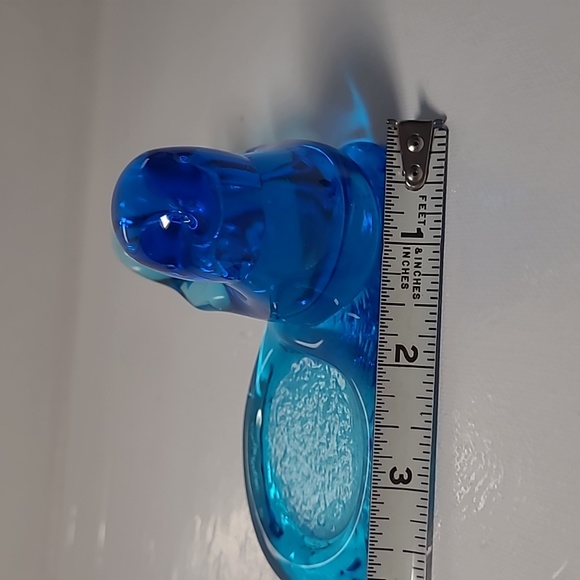 Leo Ward 1992s  signed  Blue bird of happiness candle holder figurine - Picture 4 of 7